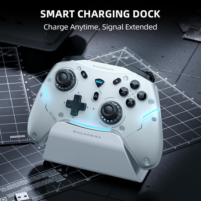 MACHENIKE G5PRO Max SE 1000HZ Wireless Gaming Controller for NS/PC/iOS/Android with Charging Dock,PC Controller Hall Effect Joystick?Triggers/Gyroscope,RGB Backlight [video game] - Image 5